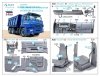 Quinta Studio QD35053 KAMAZ 65115 Dump truck 3D-Printed & coloured Interior on decal paper ( Zvezda ) 1/35